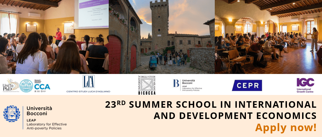 23rd Summer School in International and Development Economics